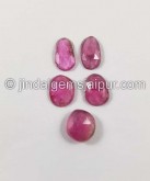 Rubellite Rose Cut Slices